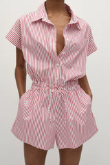 Zion Playsuit Riviera Stripe - Final Sale
