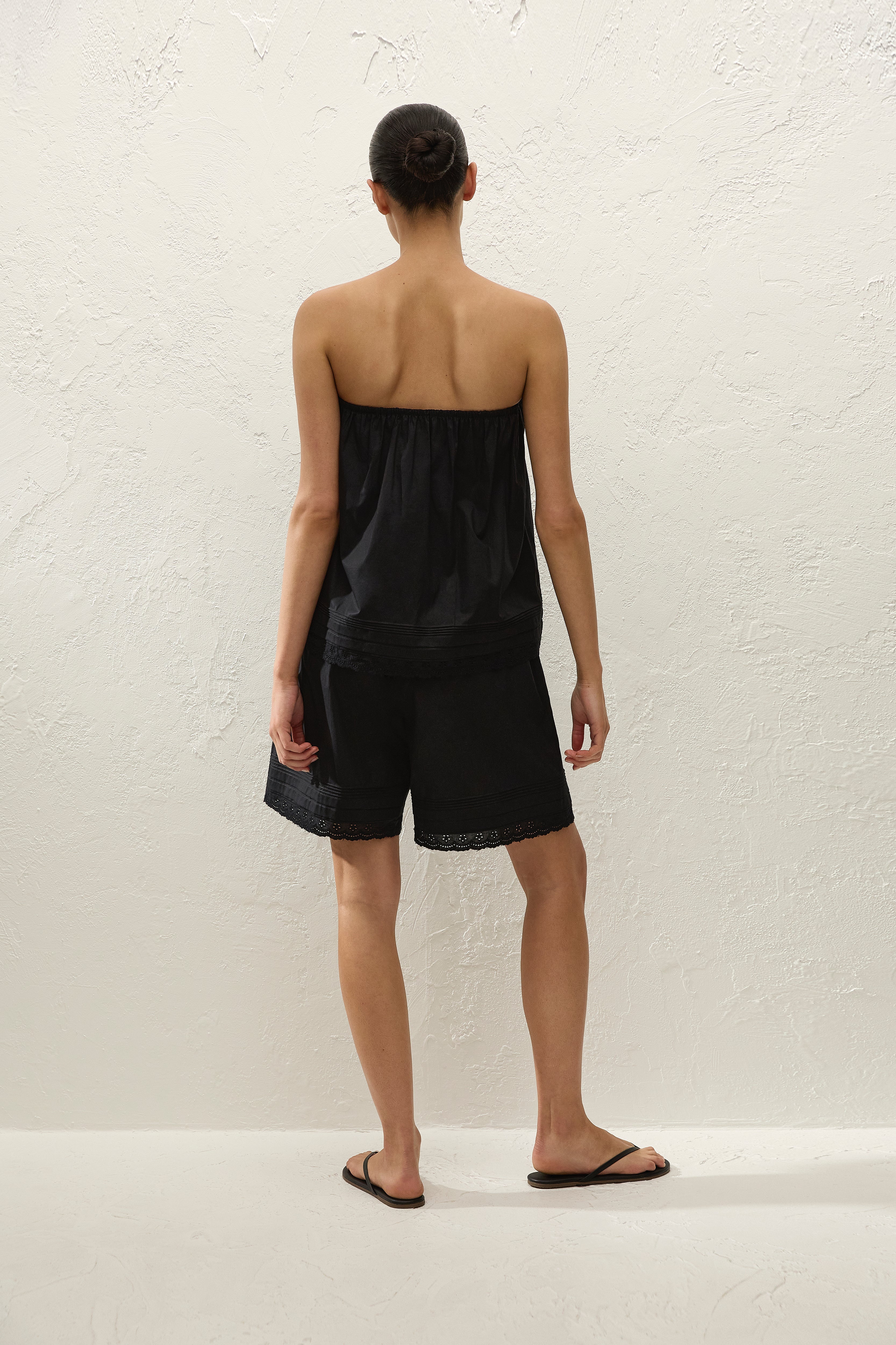 Filomena Short Fiore Lace Black - Final Sale
