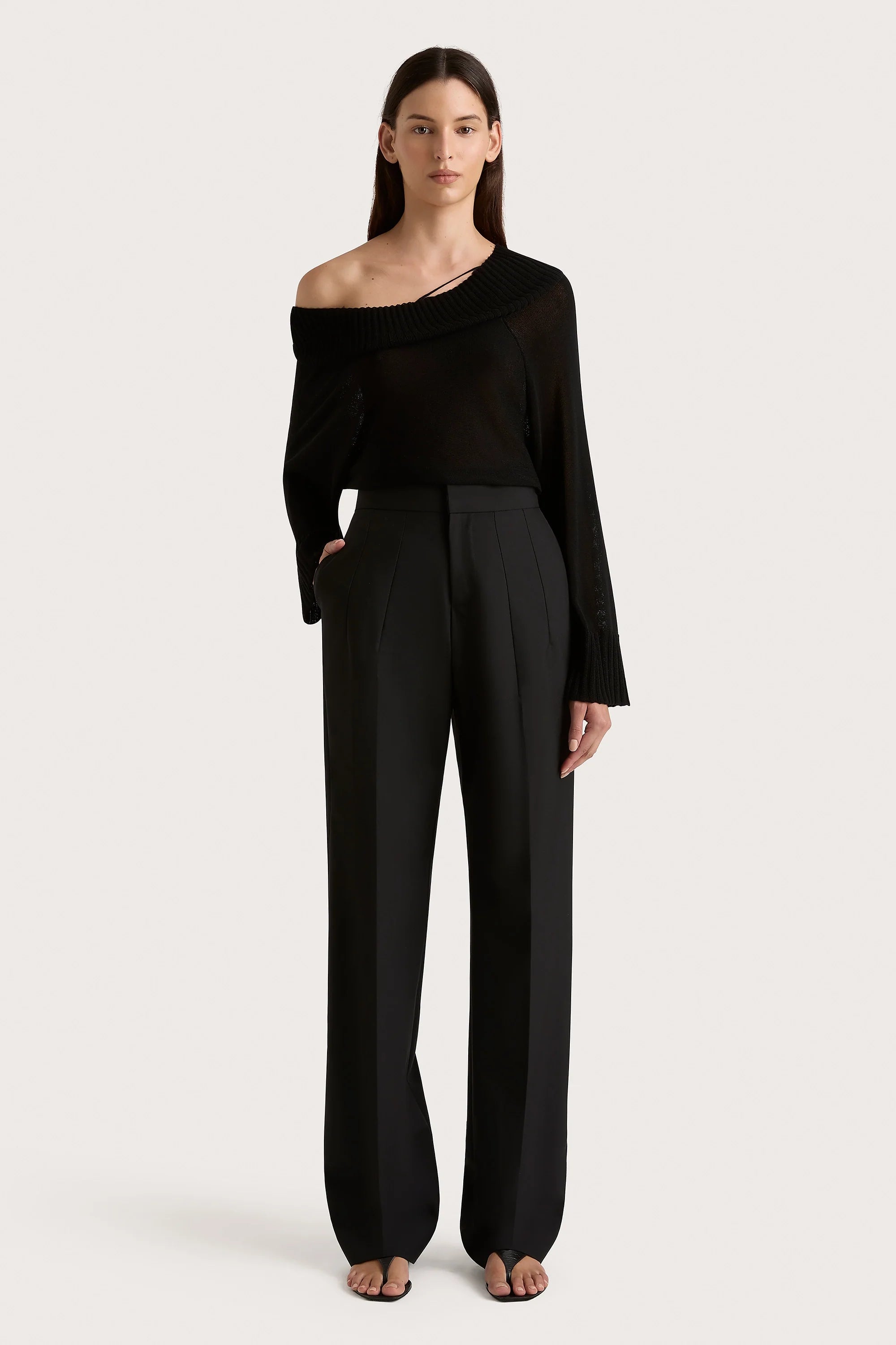Cecilie Knit Top Black - Final Sale