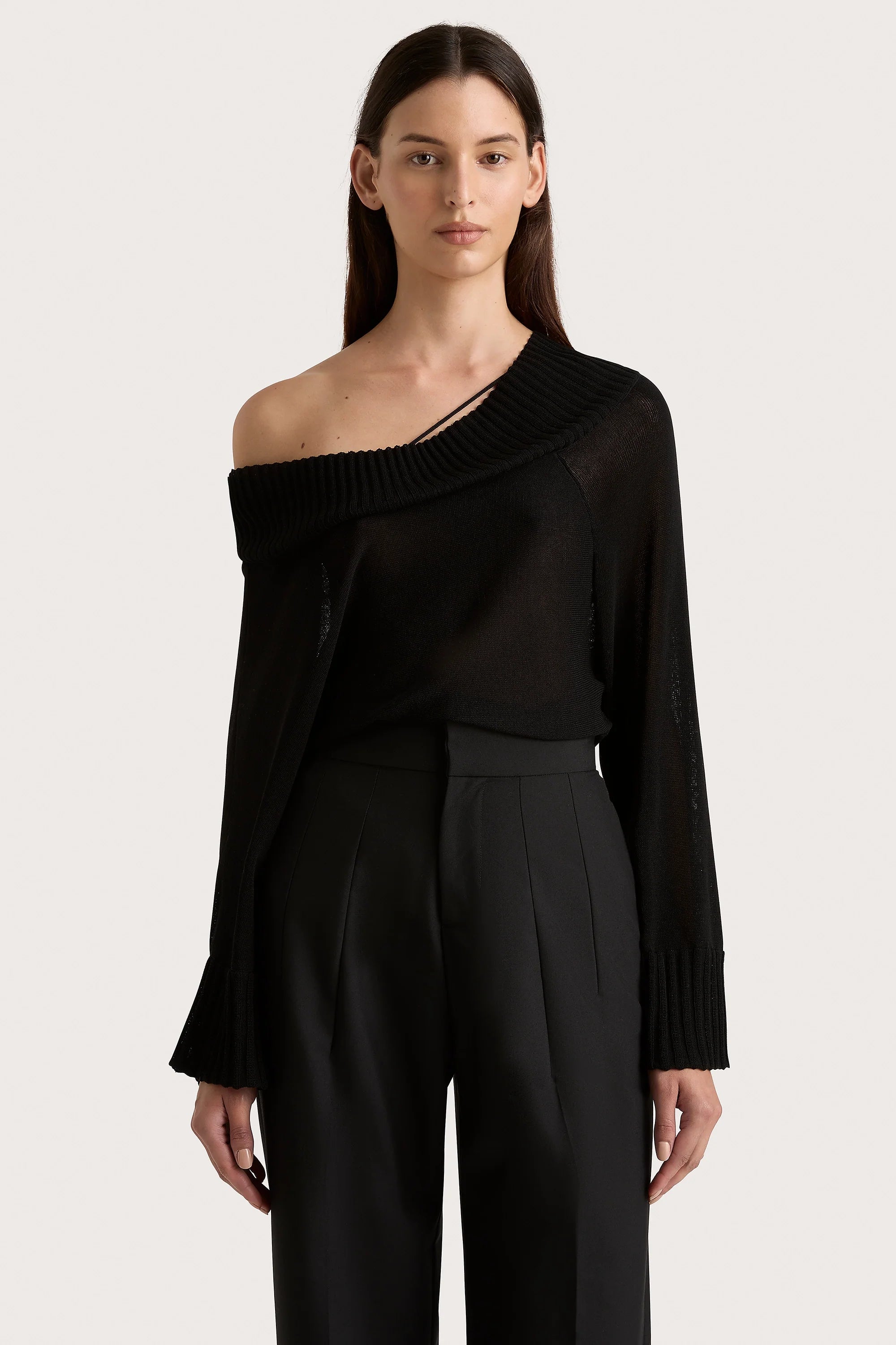 Cecilie Knit Top Black - Final Sale