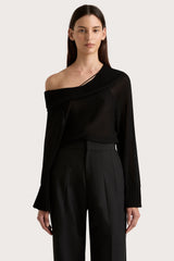 Cecilie Knit Top Black - Final Sale