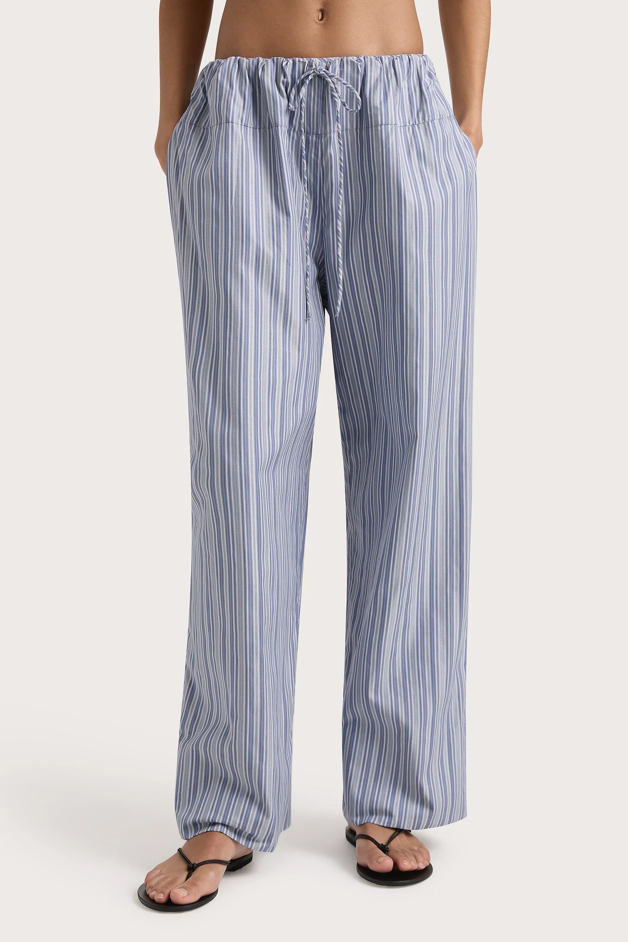 Vieu Relaxed Pant Blue Stripe - Final Sale