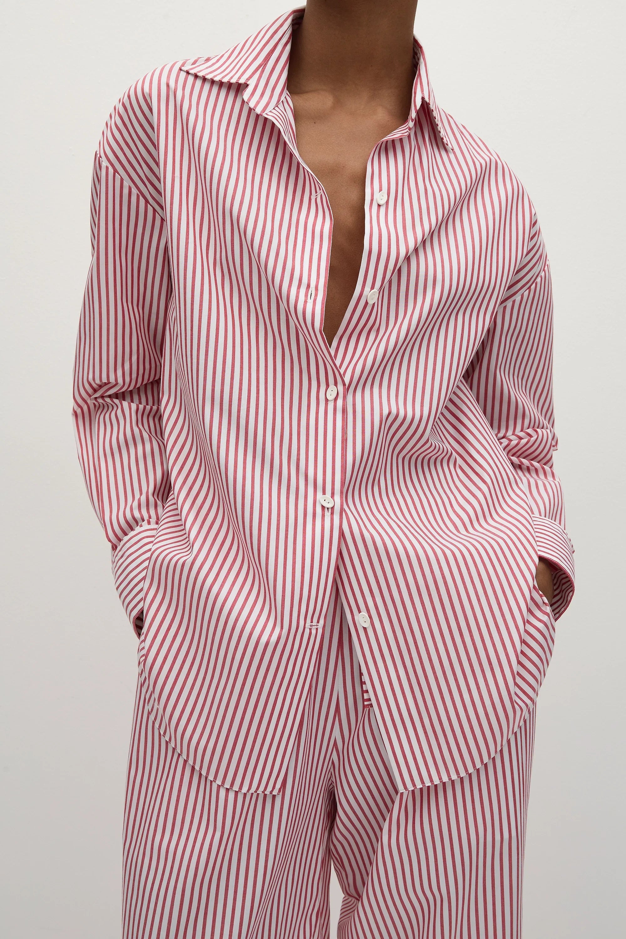 En Vau Oversized Shirt Riviera Stripe - Final Sale