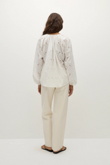 Thora Blouse Birgitta Broderie Anglaise White - Final Sale
