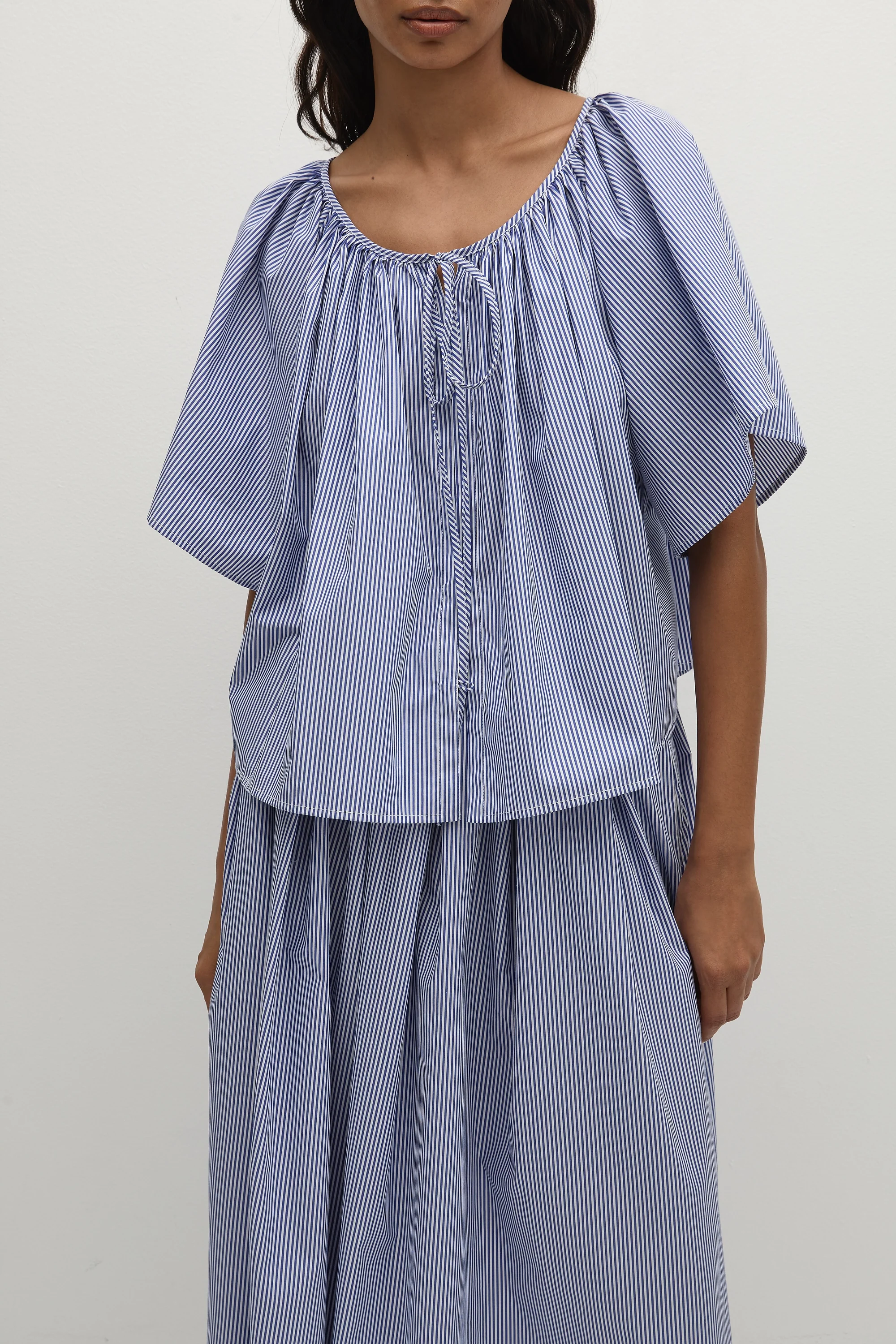 Ella Top Helle Stripe Vintage Navy - Final Sale