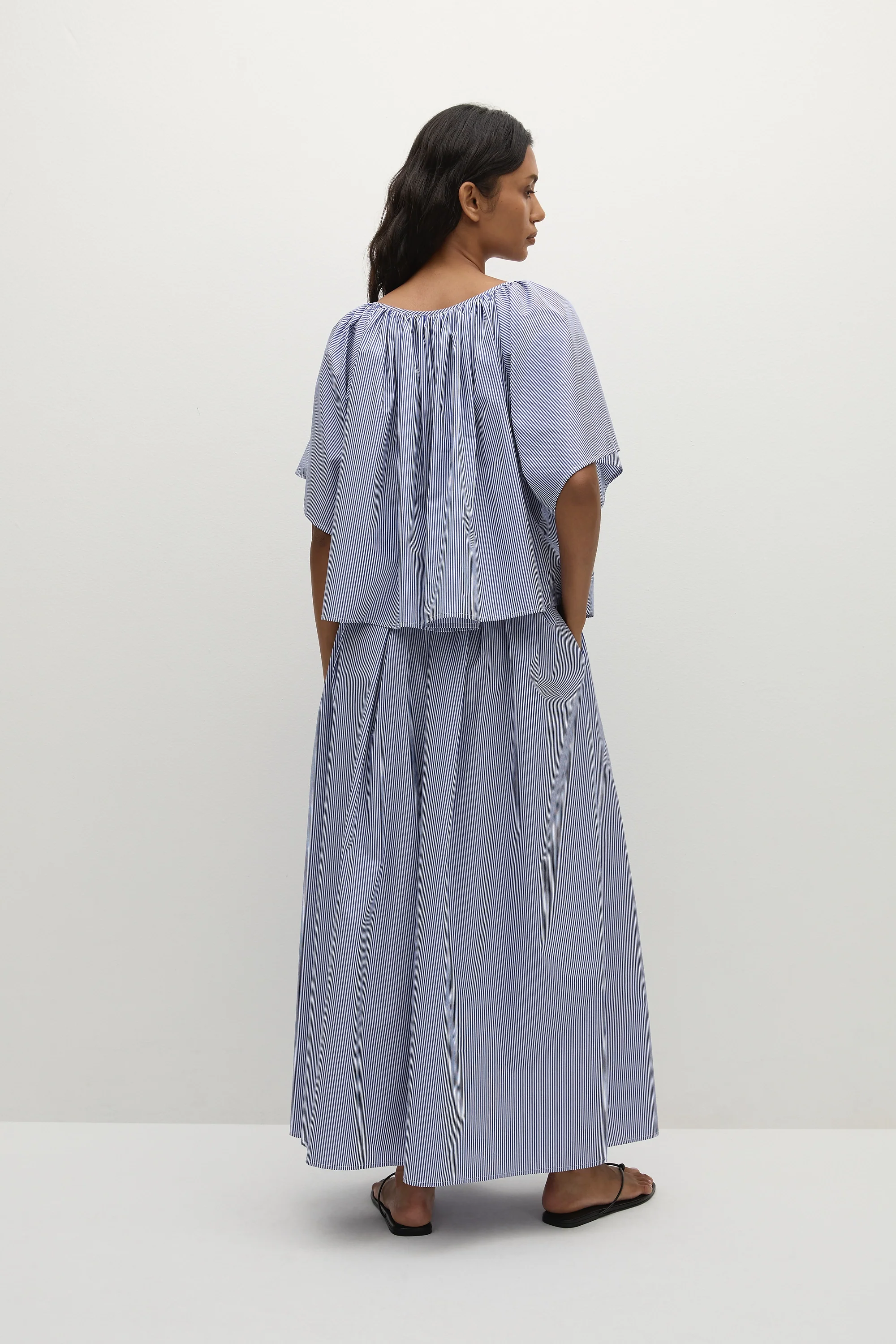 Ella Top Helle Stripe Vintage Navy - Final Sale