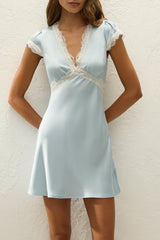 Verena Mini Dress Vintage Blue