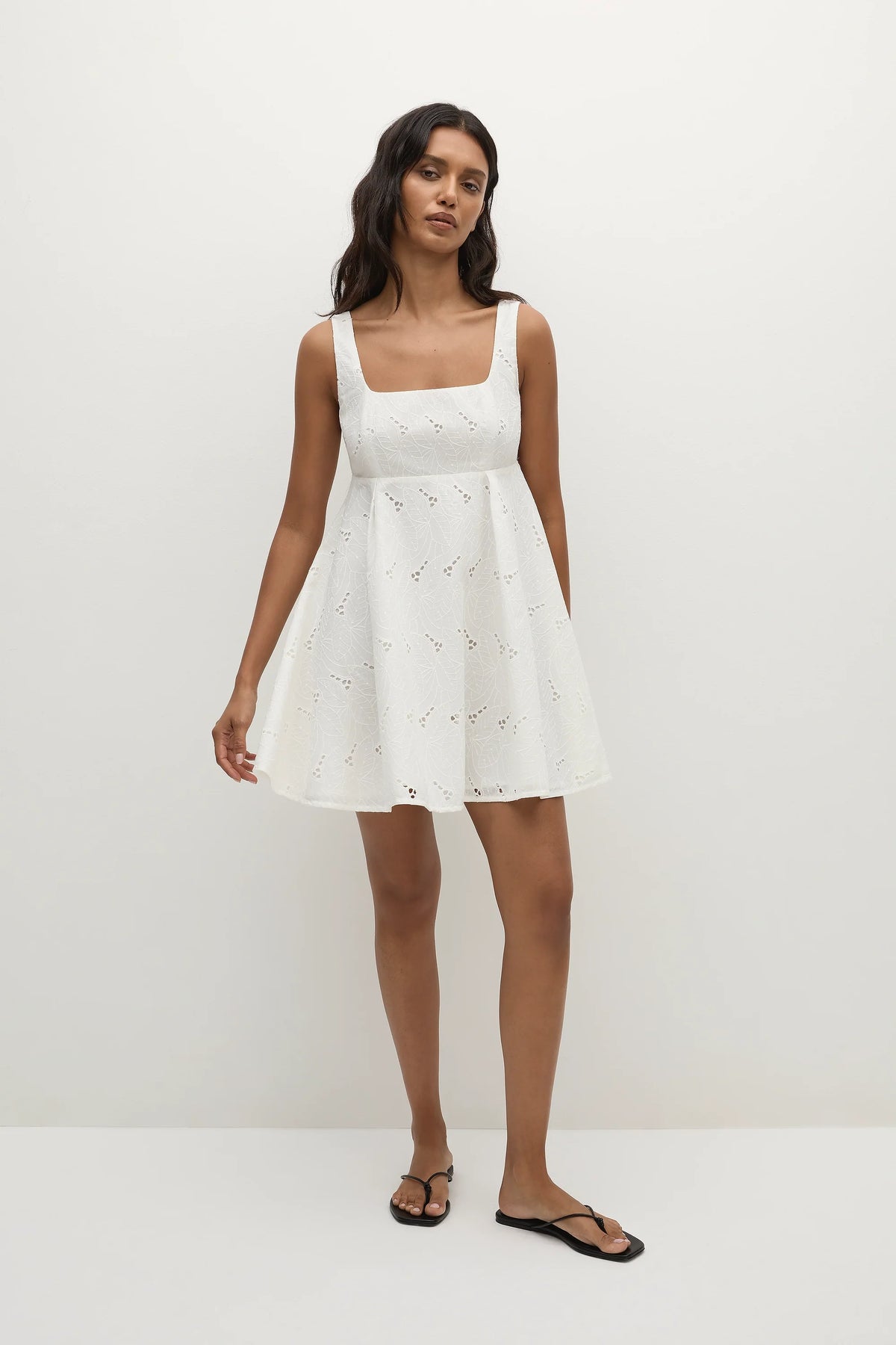 Lovis Mini Dress Birgitta Broderie Anglaise White - Final Sale