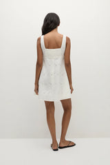 Lovis Mini Dress Birgitta Broderie Anglaise White - Final Sale