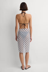 Mirra Pareo White Black Dot