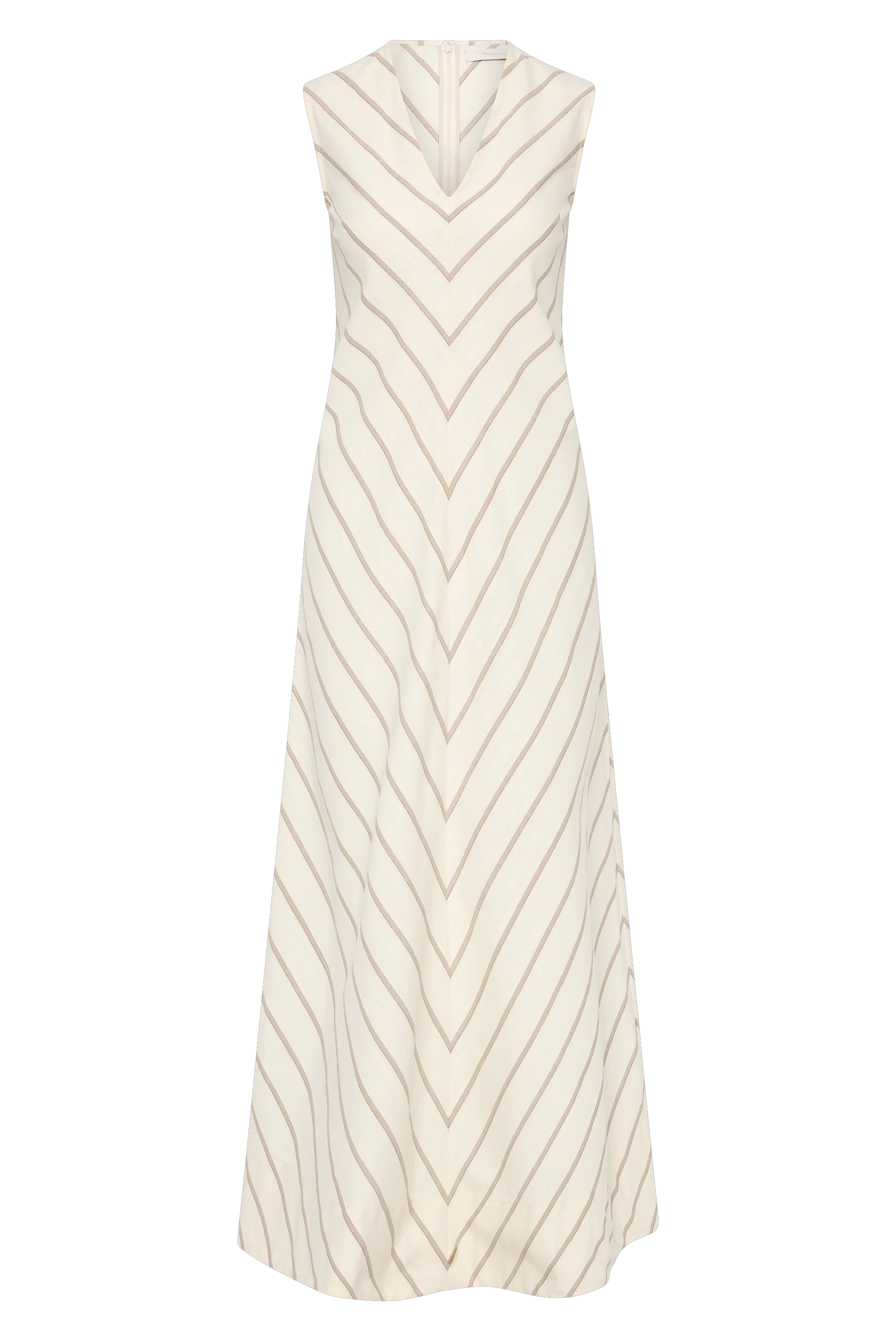 Marteret Stripe Midi Dress Shadow Stripe Butter - Final Sale