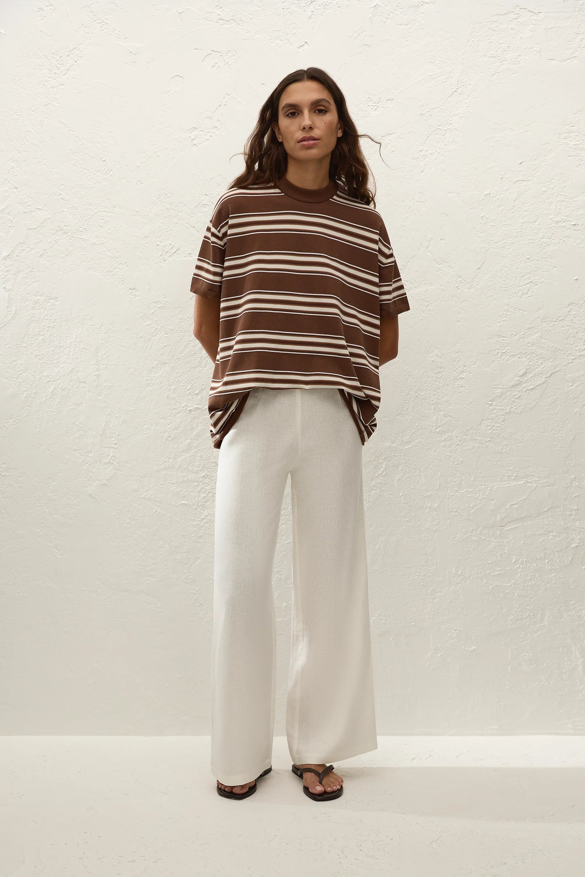 Le Paz Top Ombre Stripe Macro Carob - Final Sale