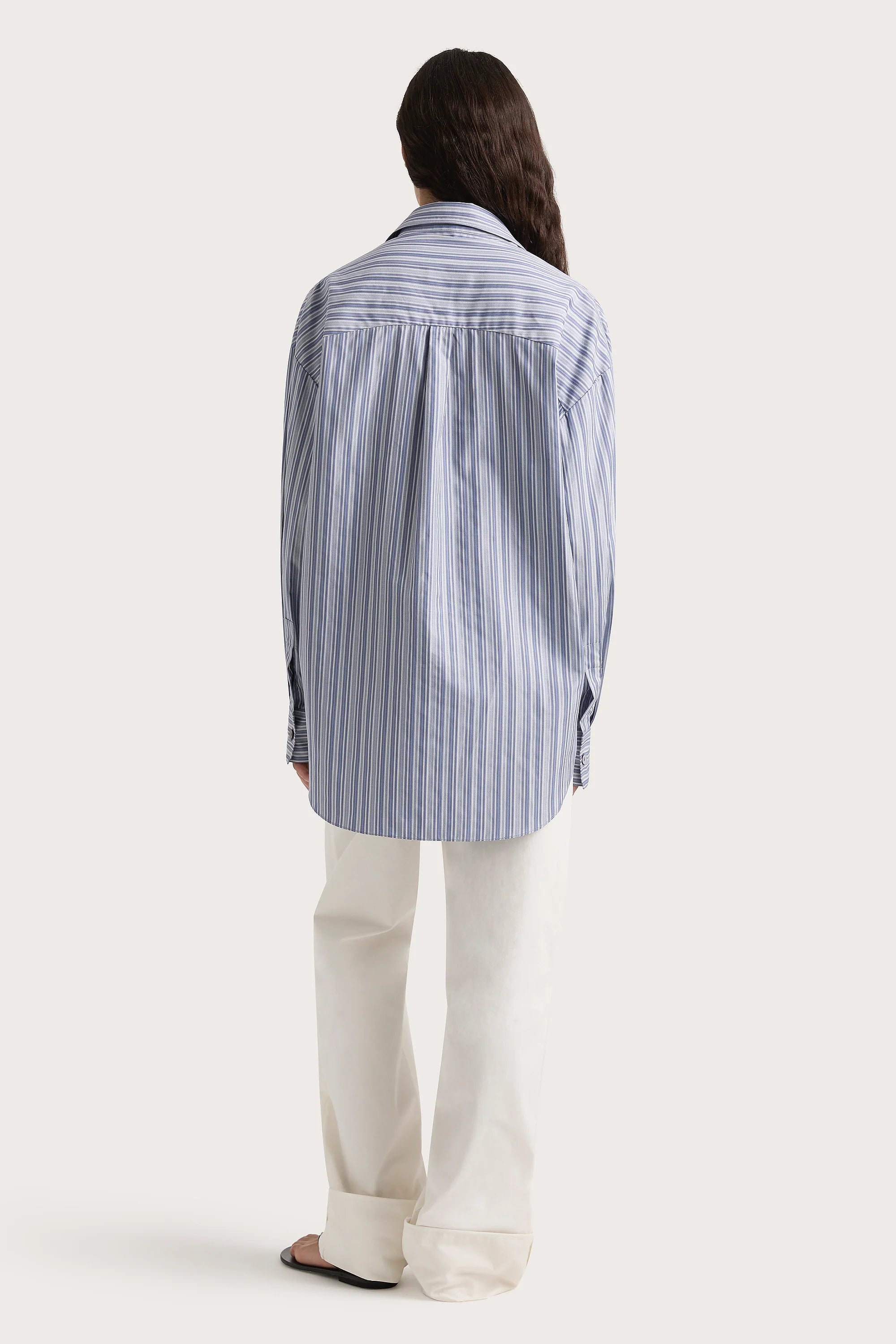 En Vau Shirt Blue Stripe - Final Sale