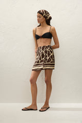 Karys Mini Wrap Skirt Ombra - Final Sale