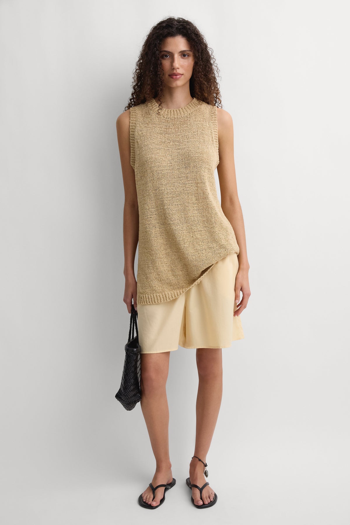 The Knit Vest Wheat