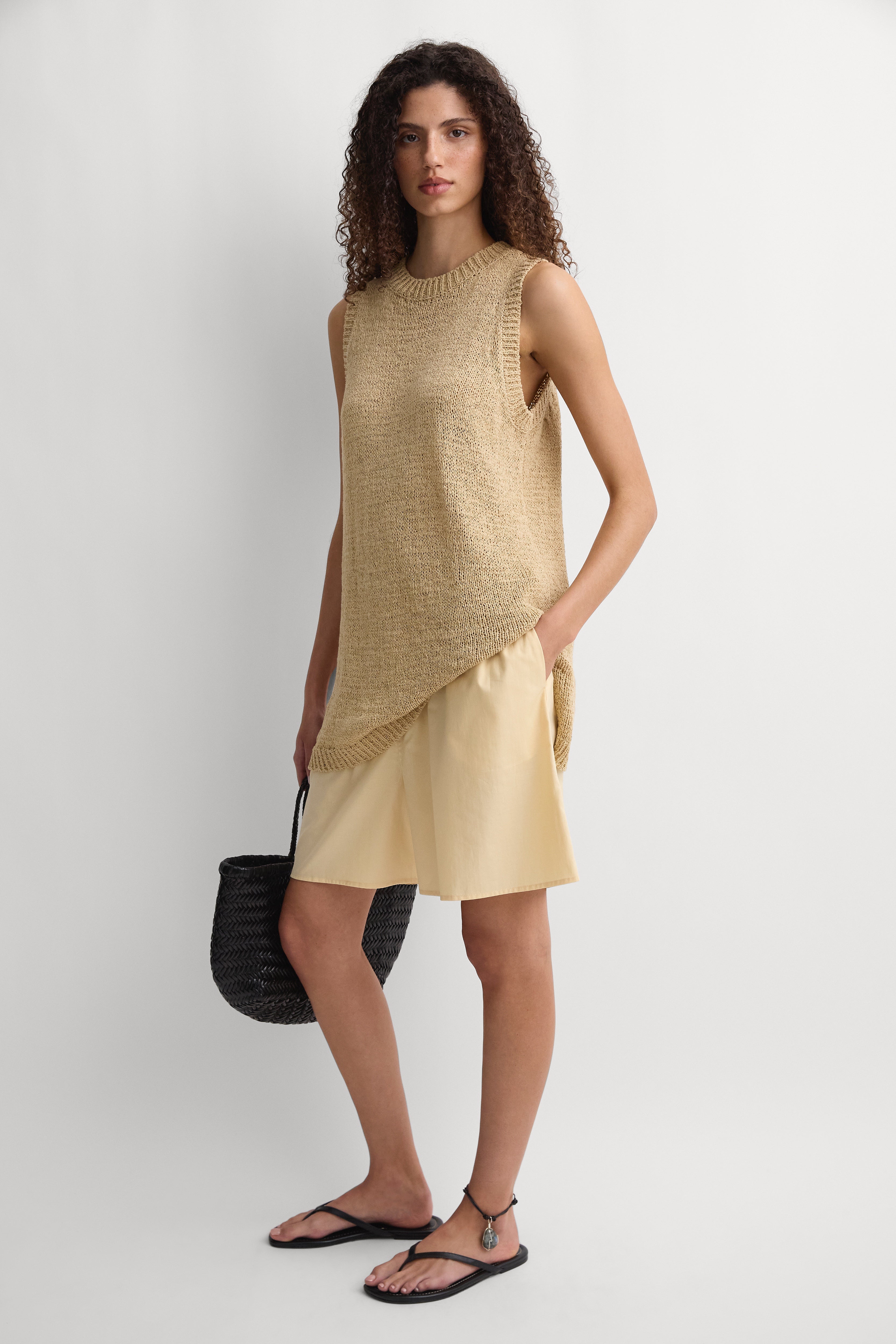 The Knit Vest Wheat