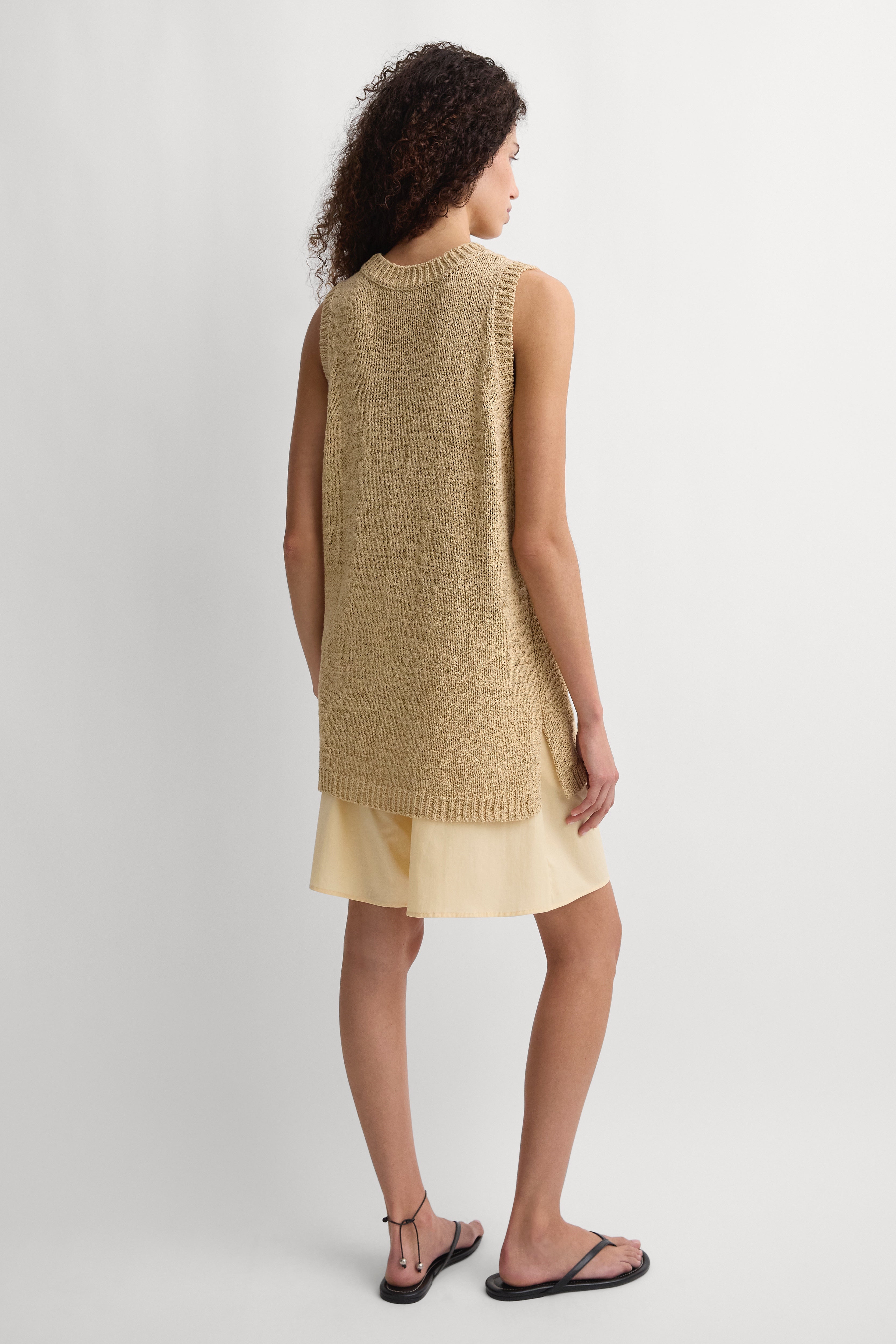 The Knit Vest Wheat