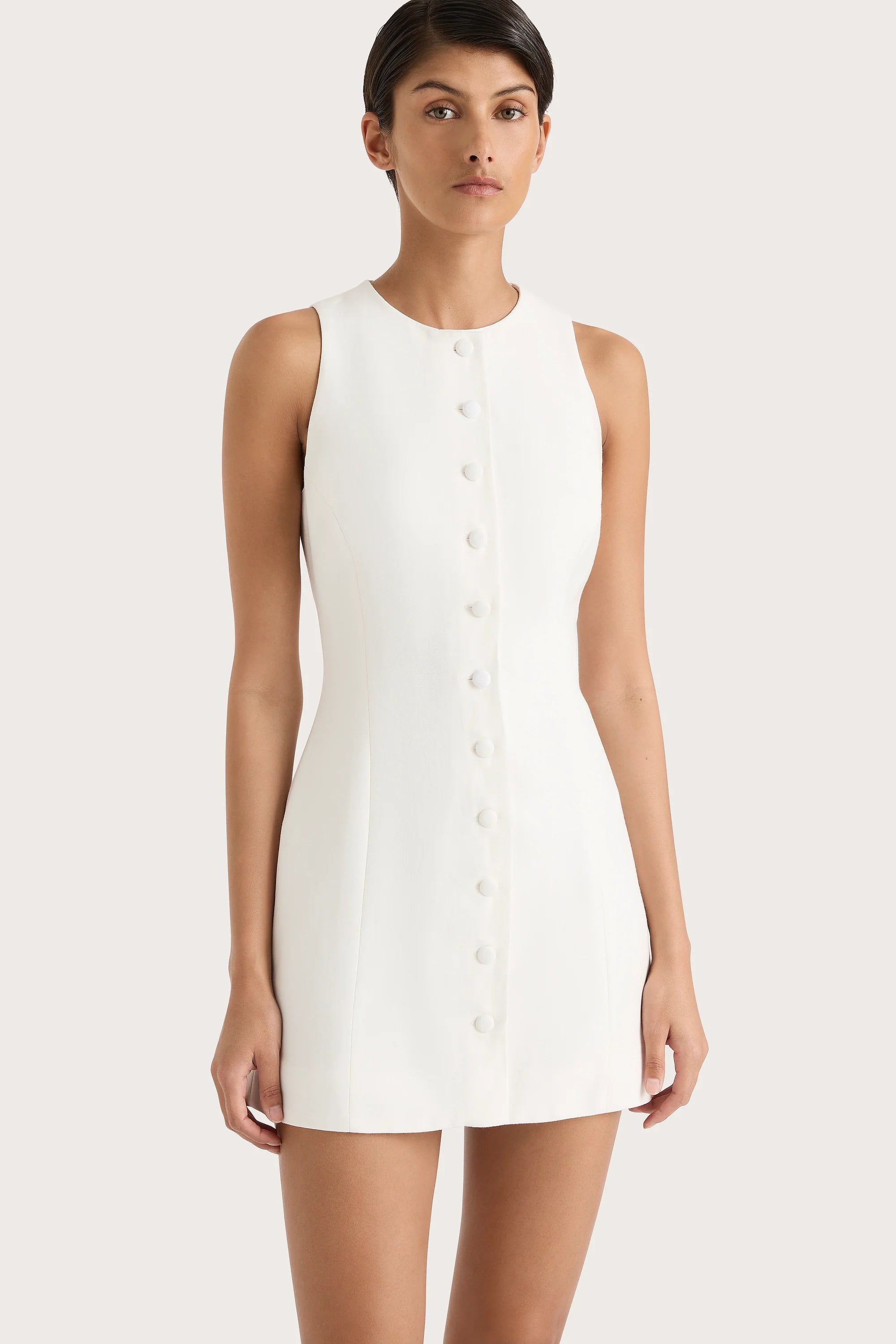 Eveline Mini Dress White - Final Sale