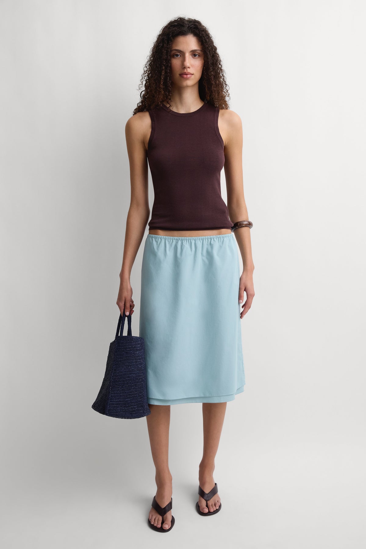 The Knee Skirt Teal