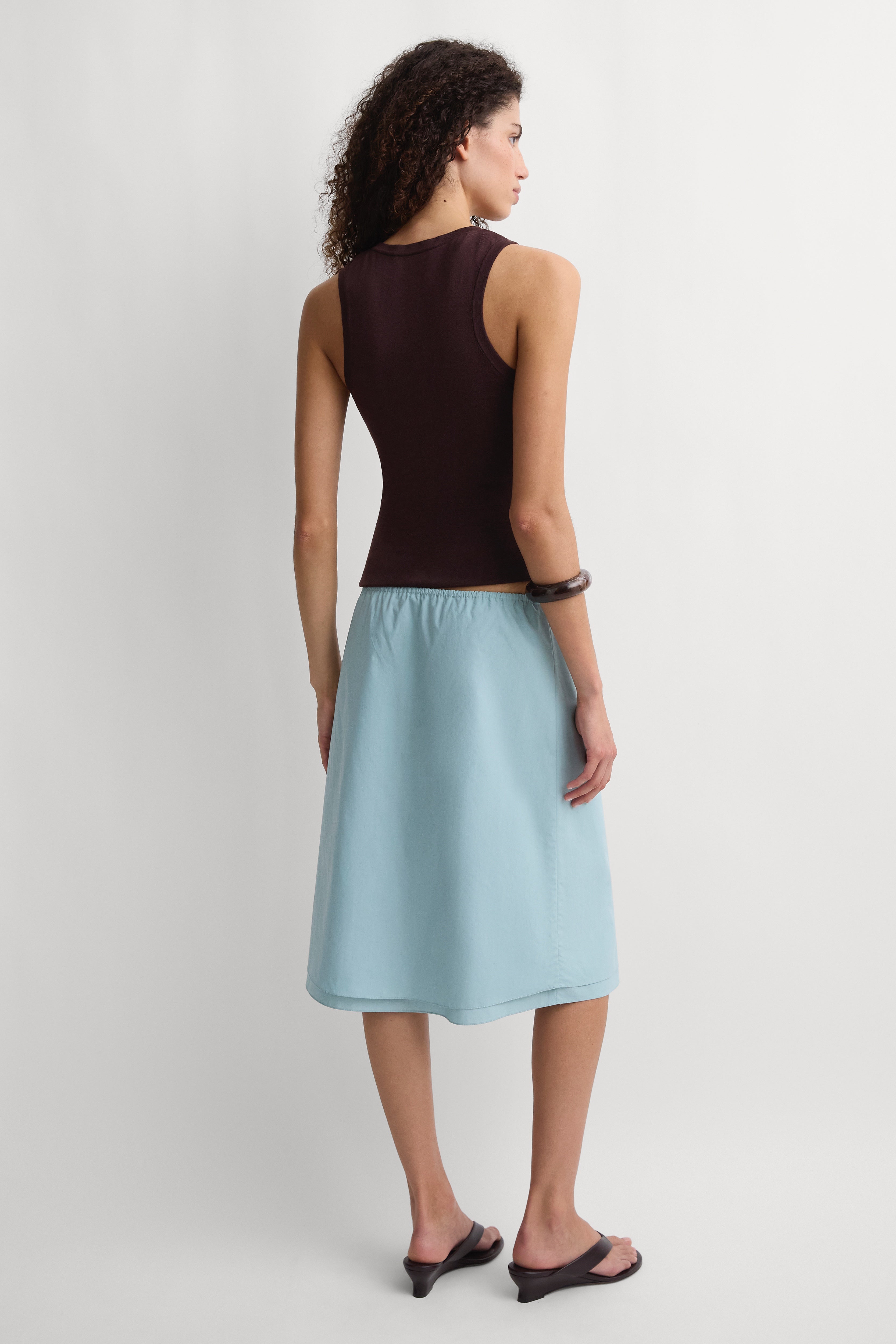 The Knee Skirt Teal