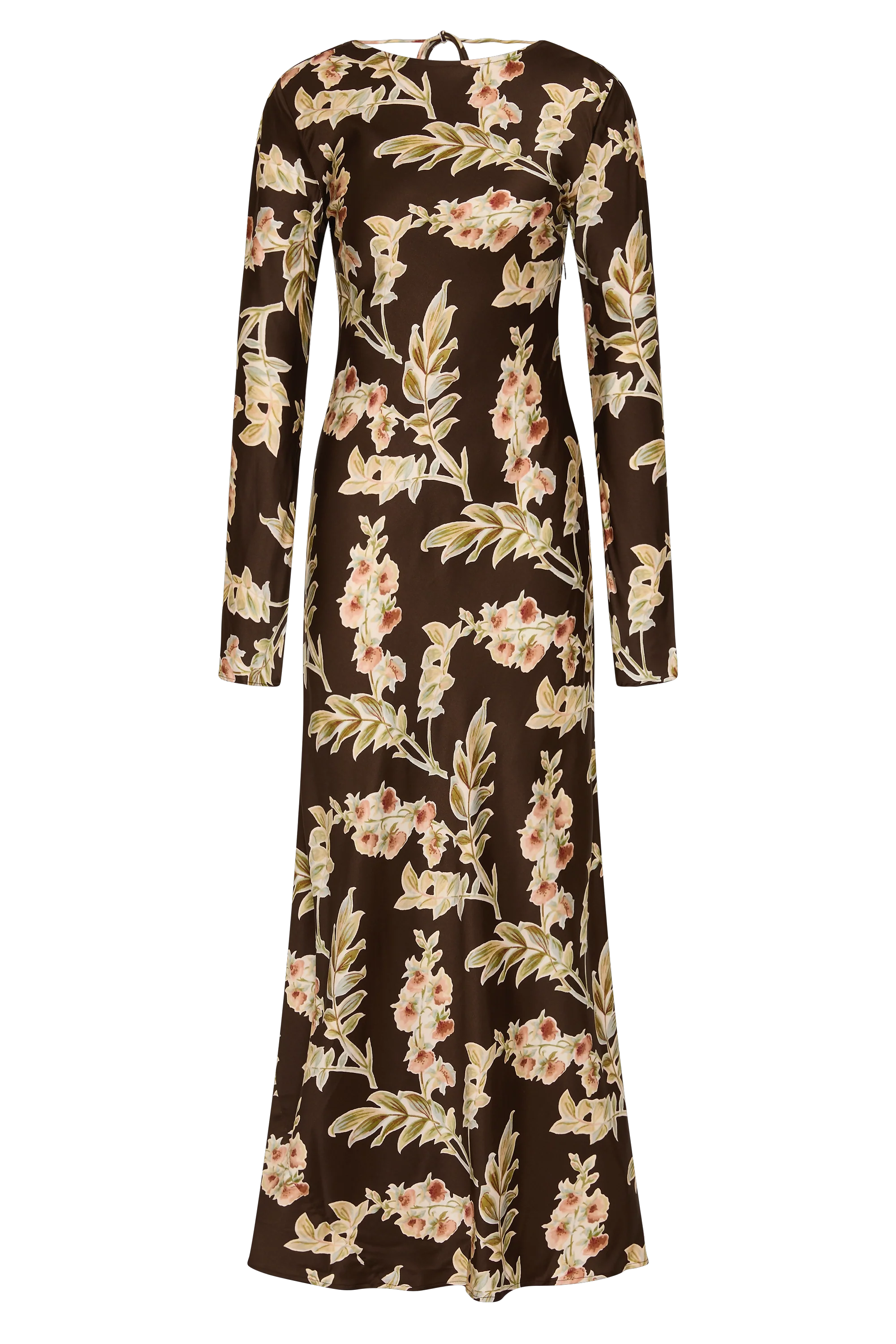 Faroe Maxi Dress Jardin Floral Chocolate - Final Sale
