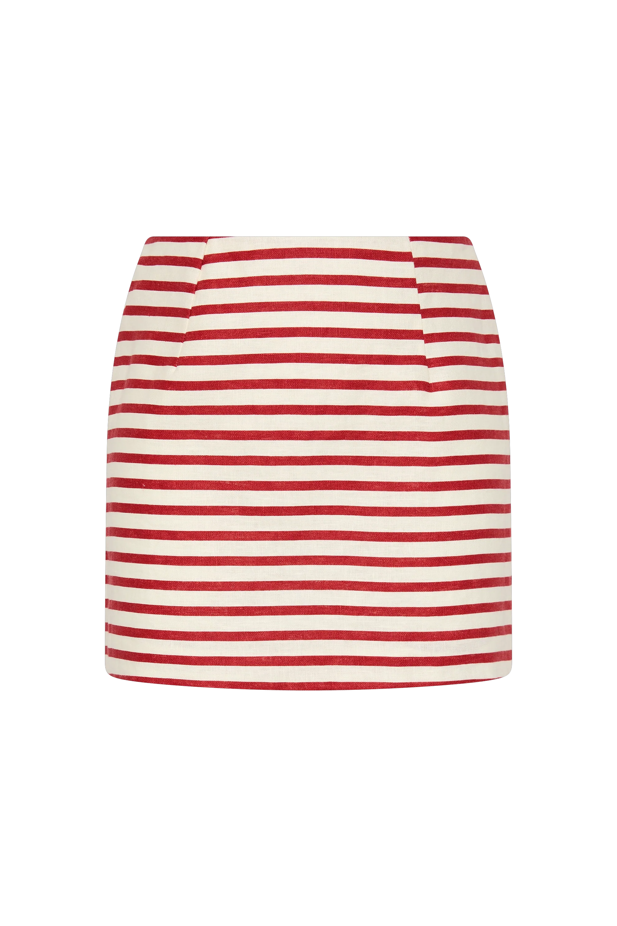 Jane Mini Skirt Breton Stripe Red - Final Sale