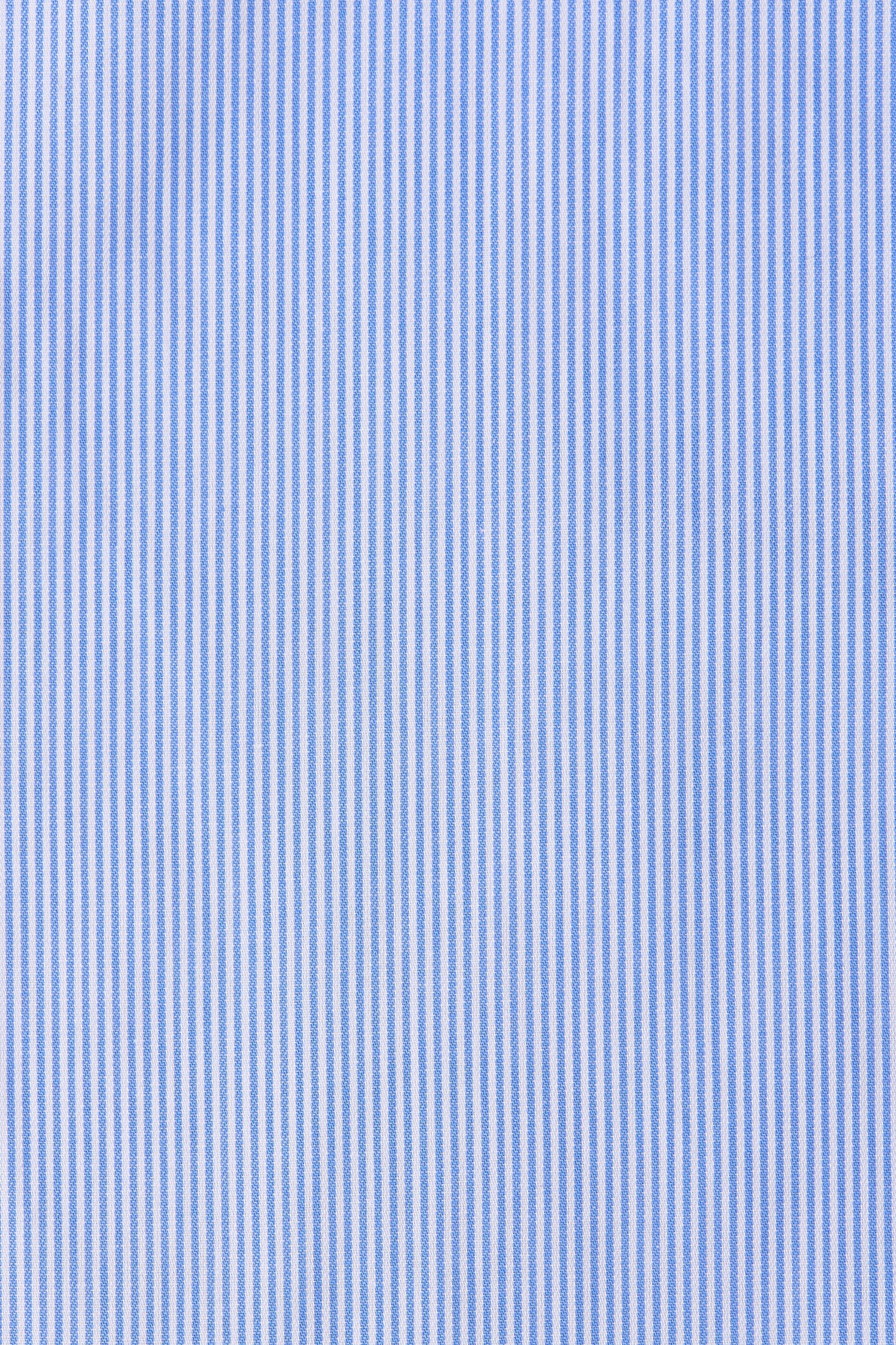 Astra Midi Dress Soft Blue Stripe - Final Sale