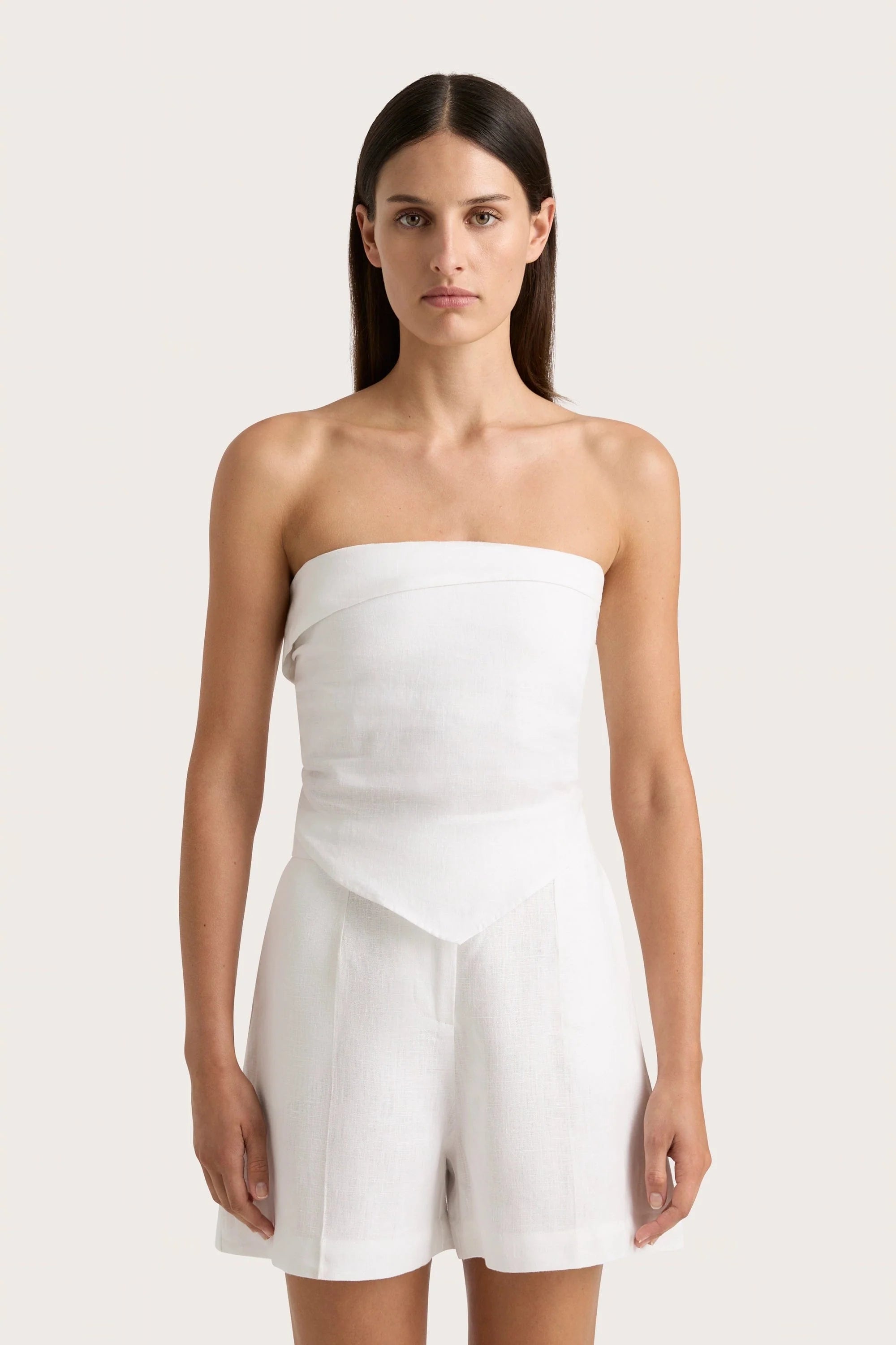 Antibes Strapless Top White - Final Sale