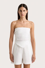 Antibes Strapless Top White - Final Sale