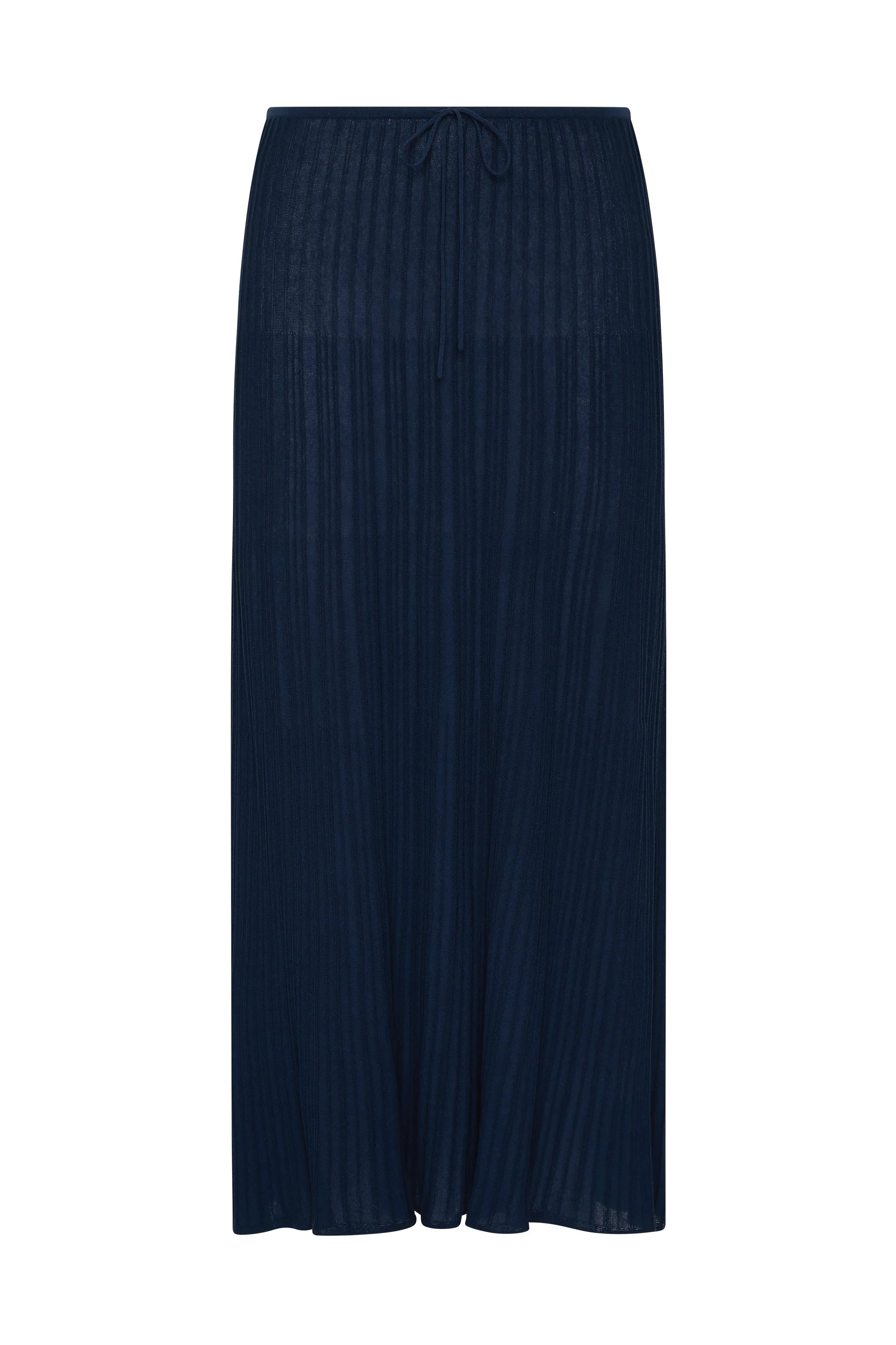 Citara Drawstring Midi Skirt Navy - Final Sale