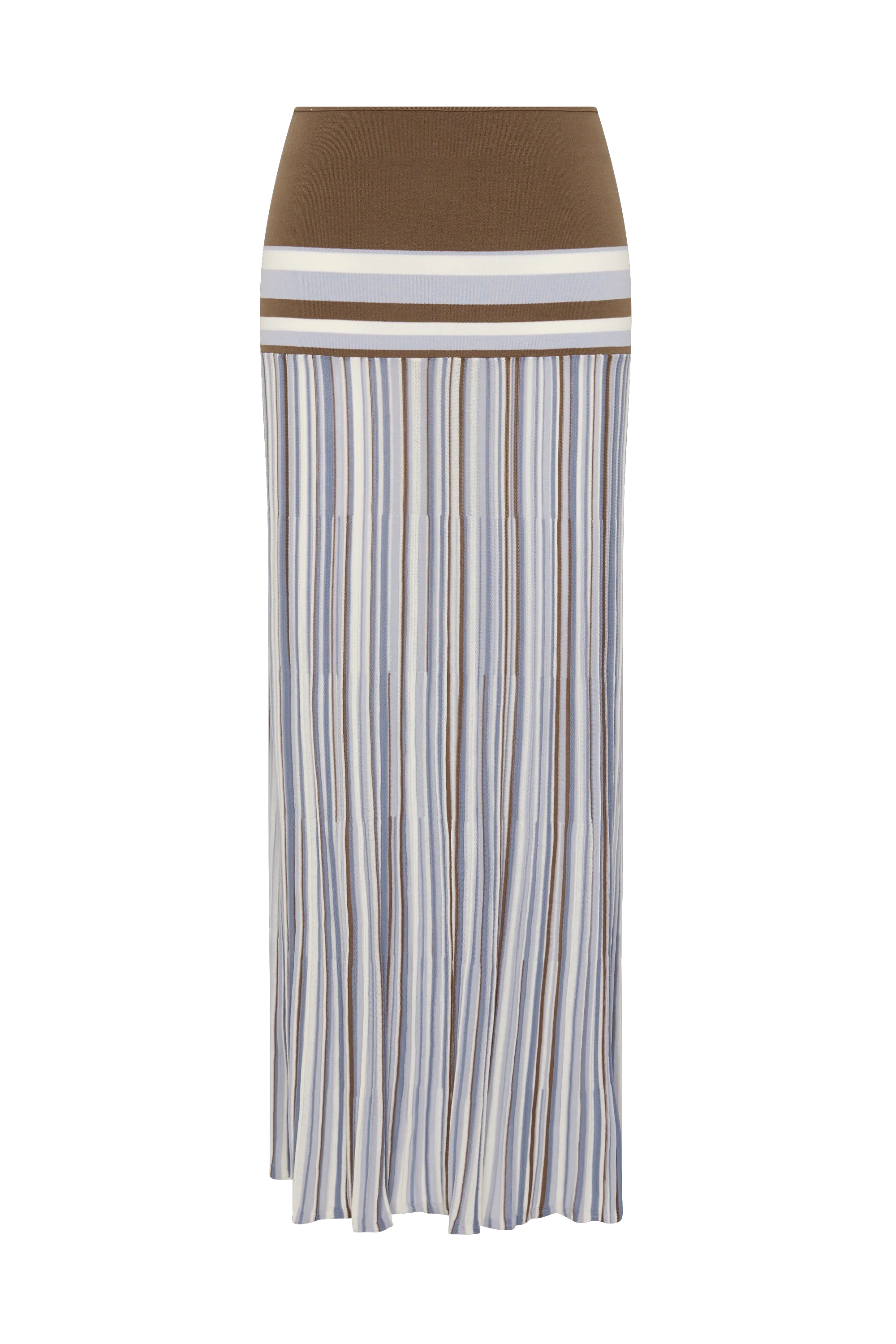 Citara Skirt Pale Blue Stripe - Final Sale