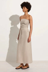 Amreli Maxi Skirt Natural - Final Sale