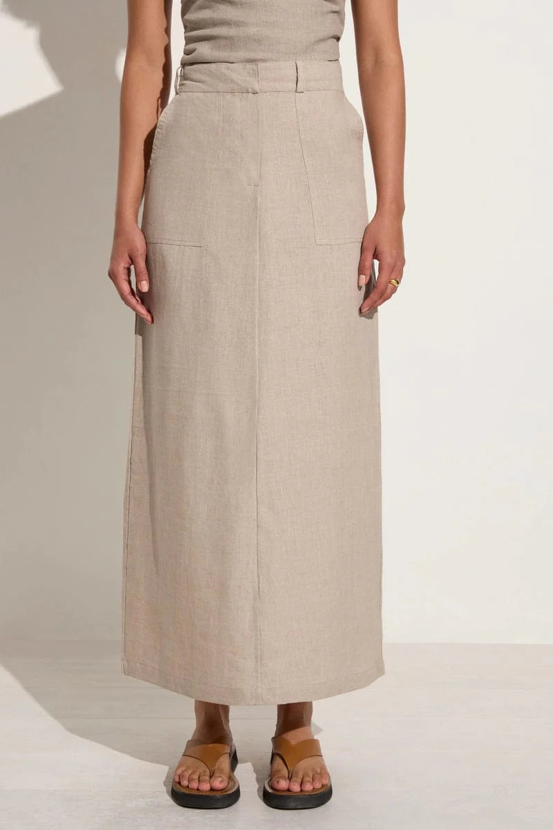 Amreli Maxi Skirt Natural - Final Sale