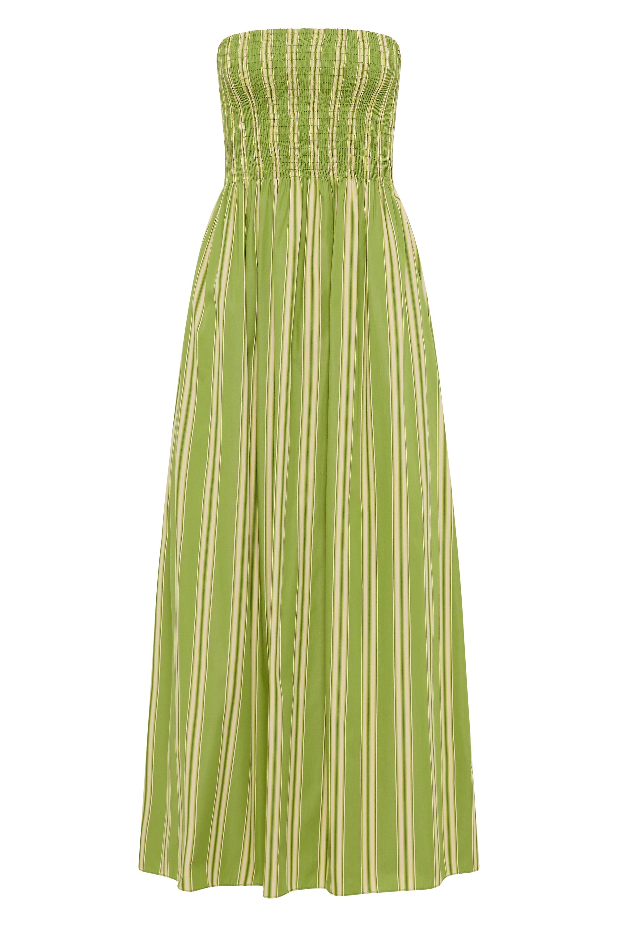 Jamie Midi Dress Ombre Stripe Juniper - Final Sale