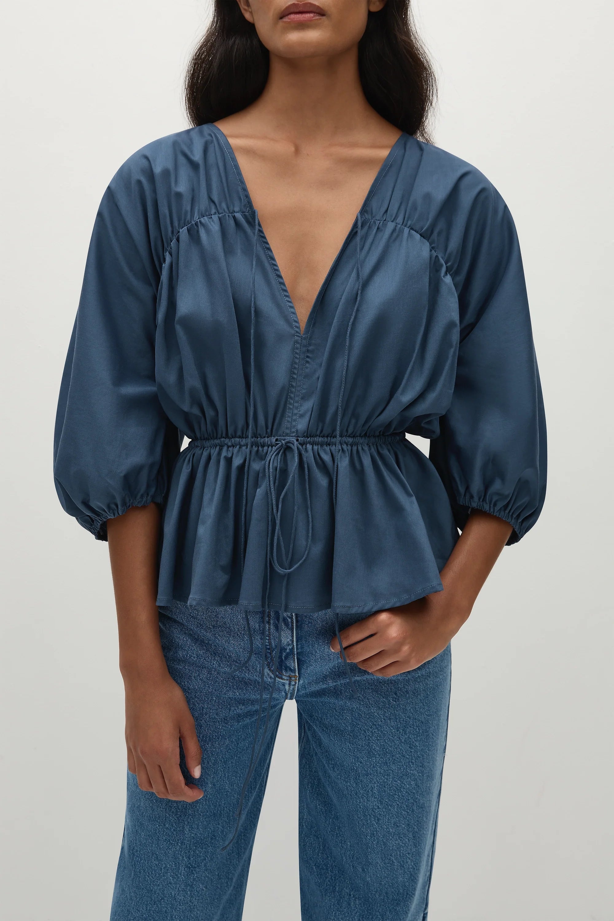 Sigrid Top Vintage Navy - Final Sale