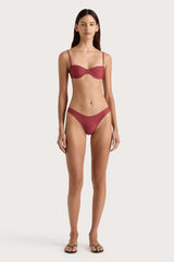 Farrah Bikini Top Wine - Final Sale