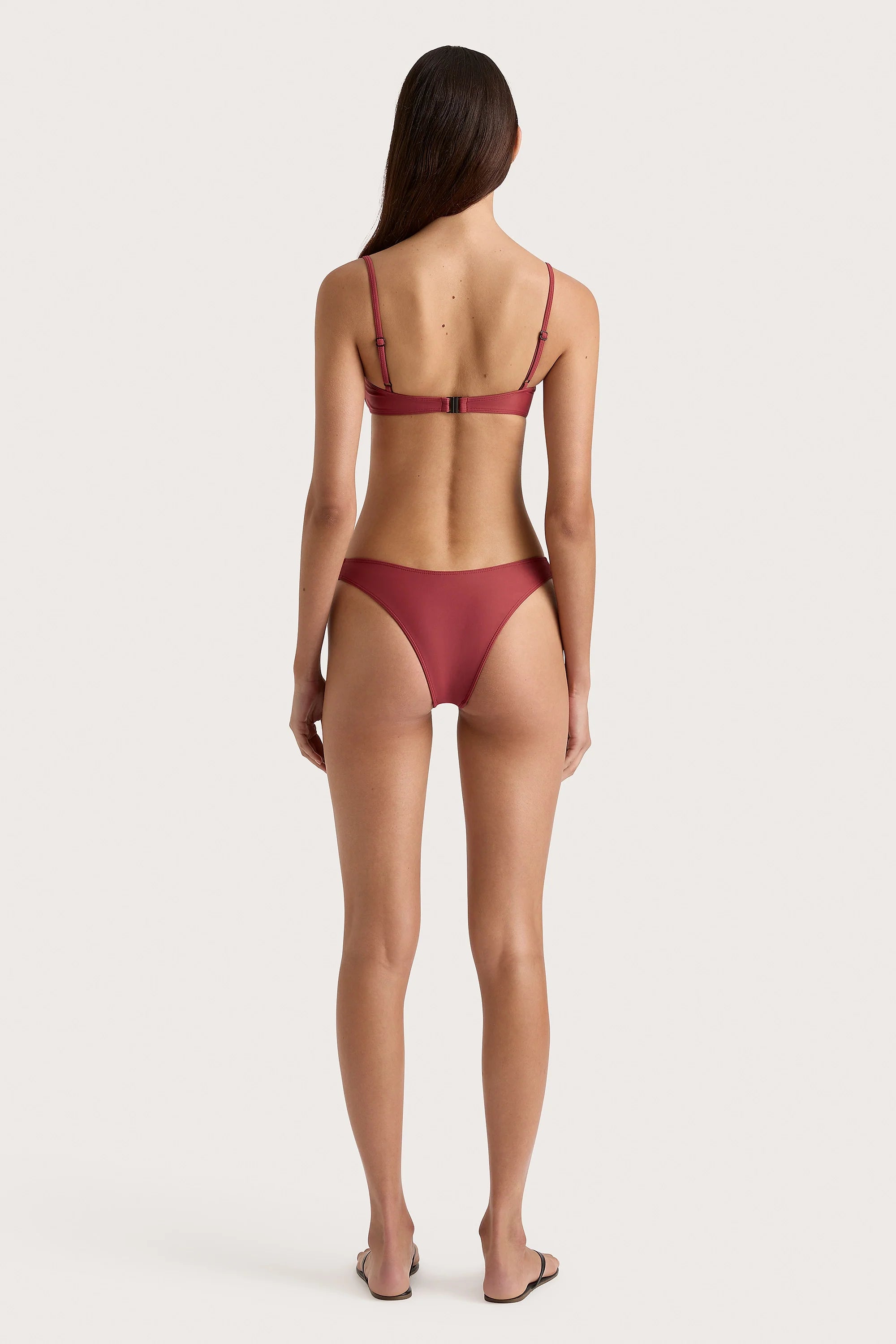 Bebe Bikini Bottom Wine - Final Sale