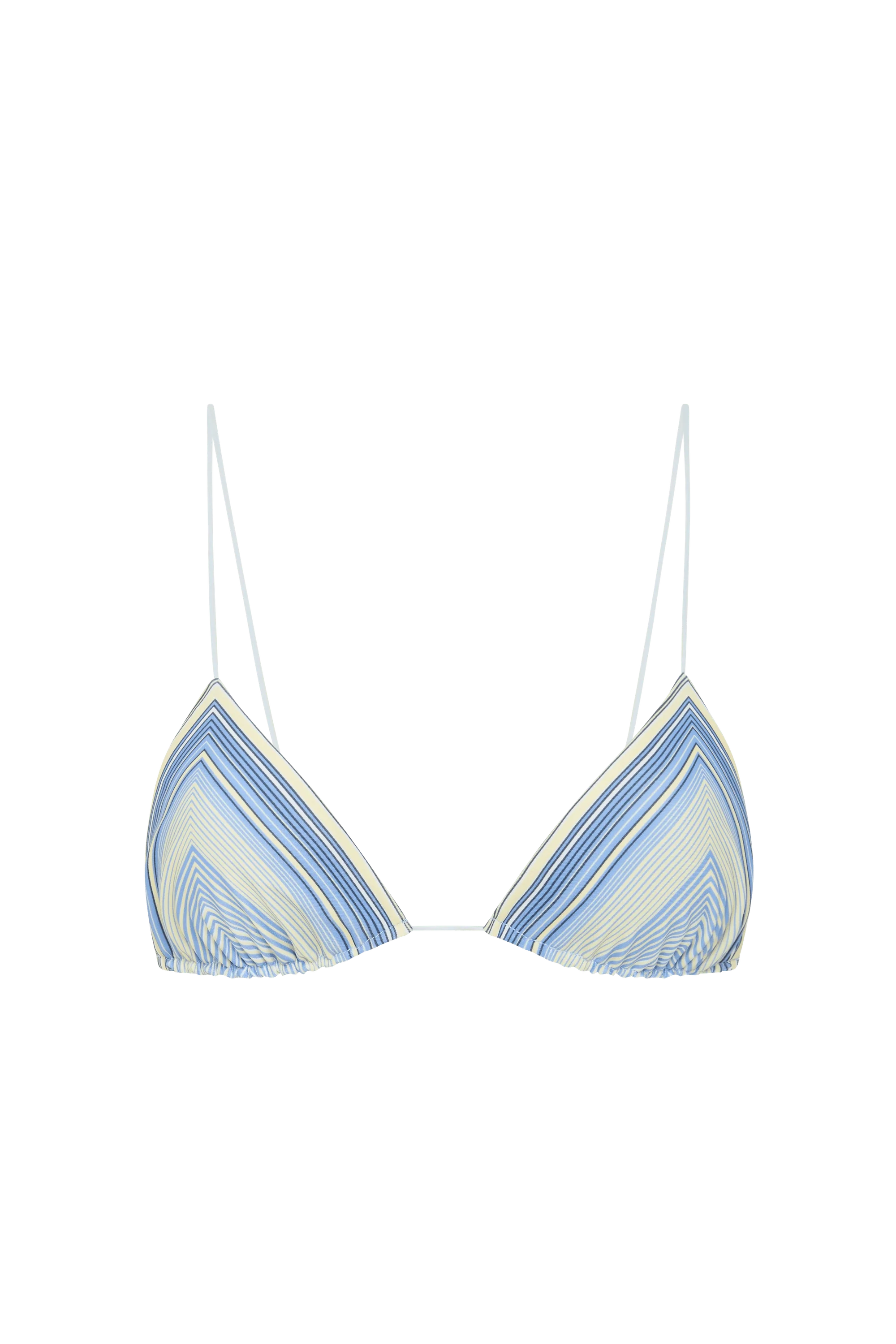 Elea Bikini Top Futura Stripe Sky Blue - Final Sale