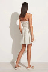 Shivka Mini Dress Plain Egg Shell - Final Sale