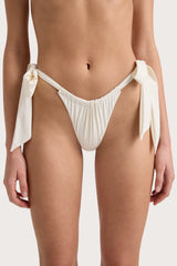 Costa Bikini Bottoms White - Final Sale