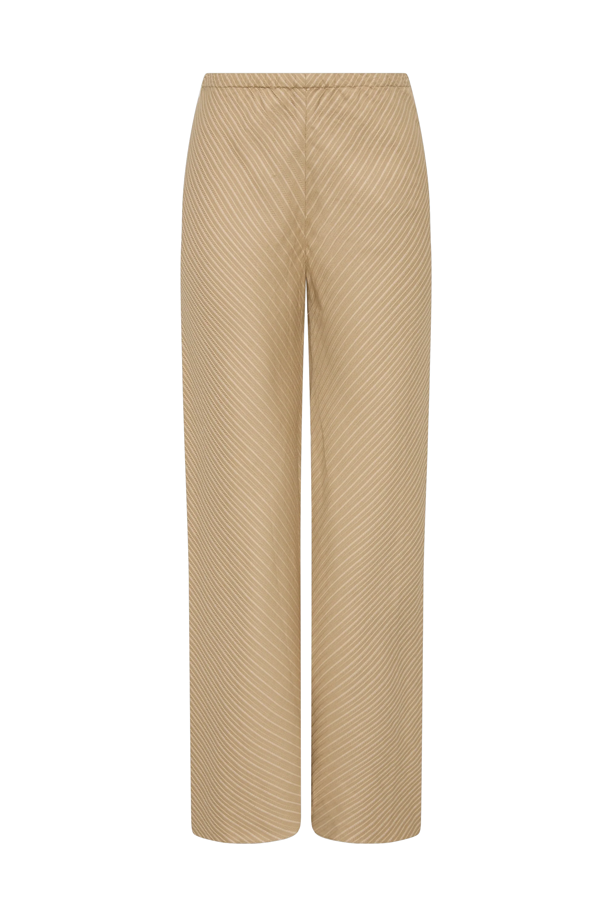 Selan Pant Pinstripe Fawn White - Final Sale