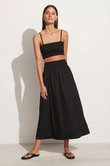 Liya Top Plain Black - Final Sale