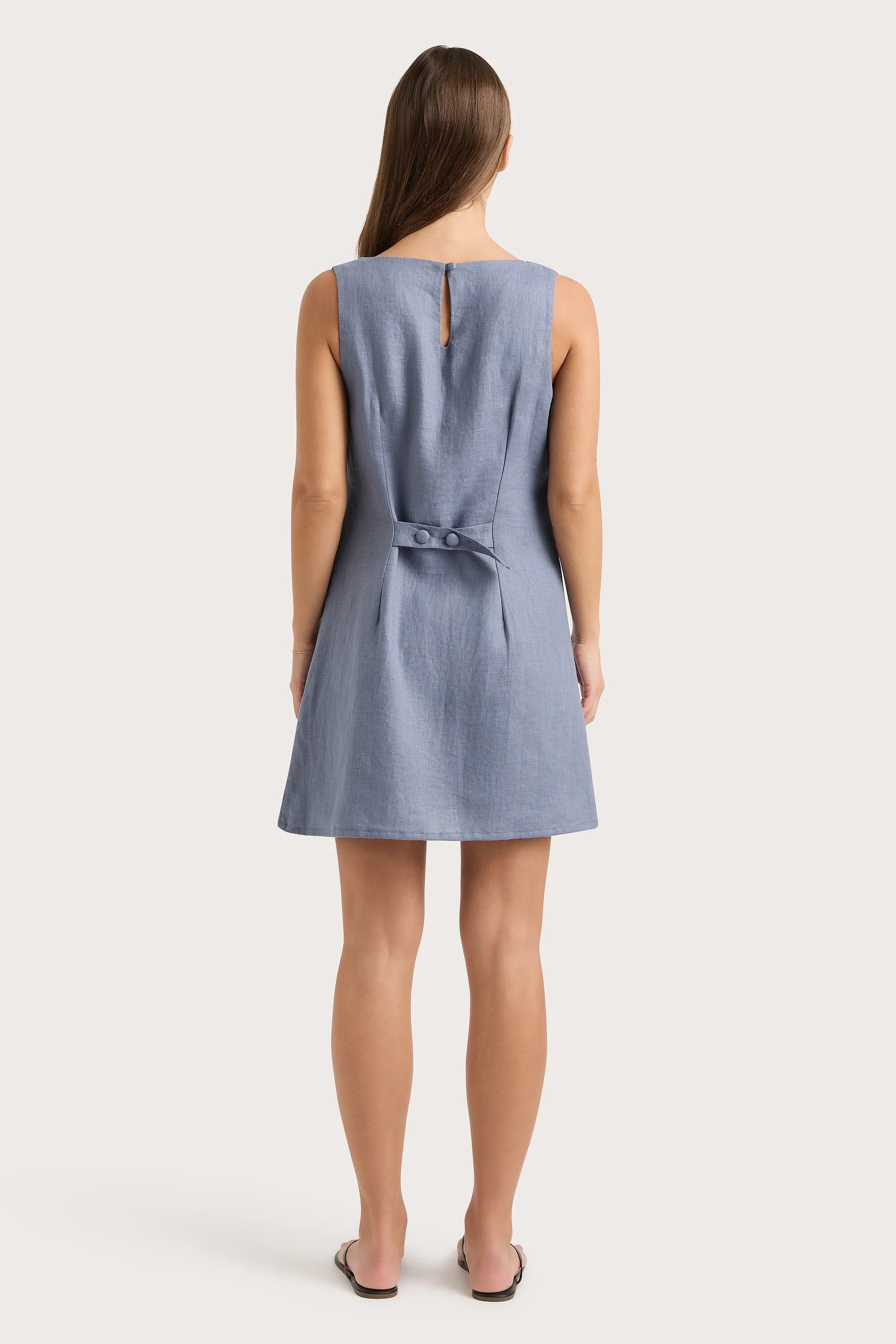 Nazarit Mini Dress Cornflower Blue - Final Sale