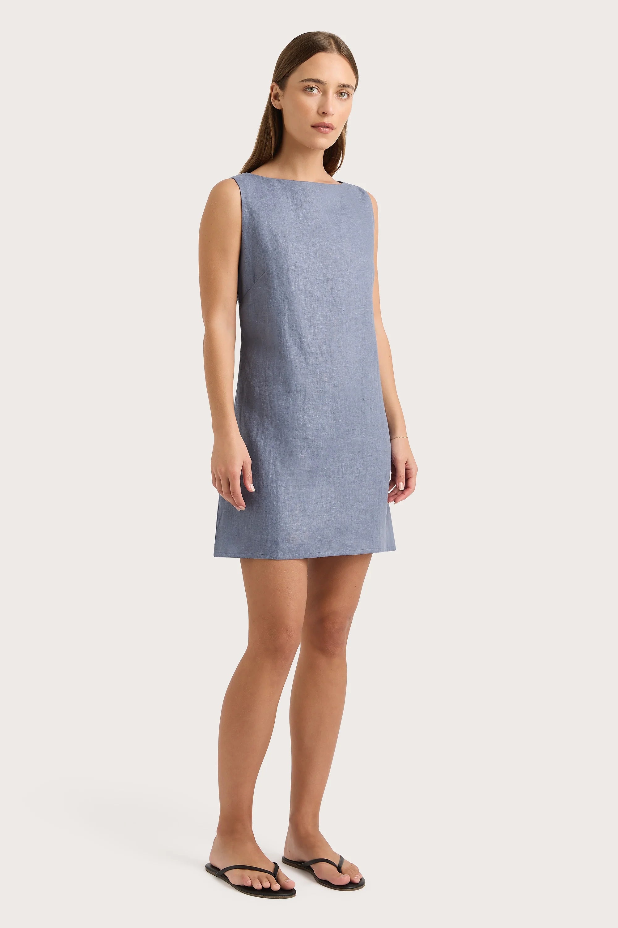 Nazarit Mini Dress Cornflower Blue - Final Sale