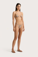 Elea Bikini Bottom Terracotta Stripe - Final Sale