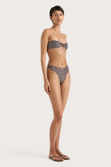 Henni Bikini Bottom Espresso Geo - Final Sale