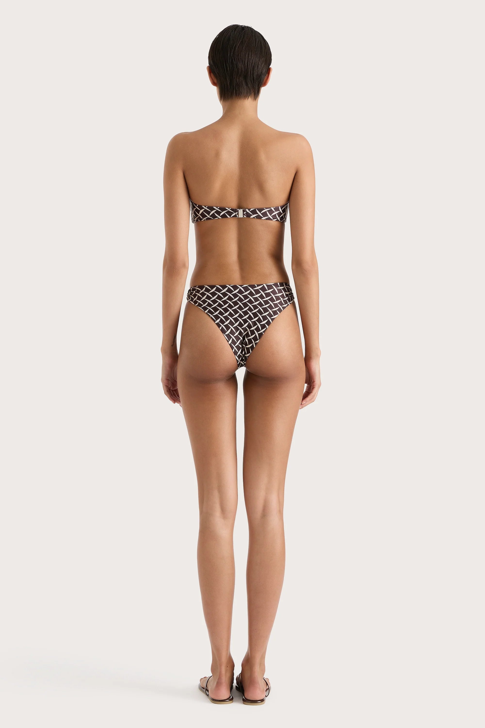 Bandol Bikini Top Espresso Geo - Final Sale