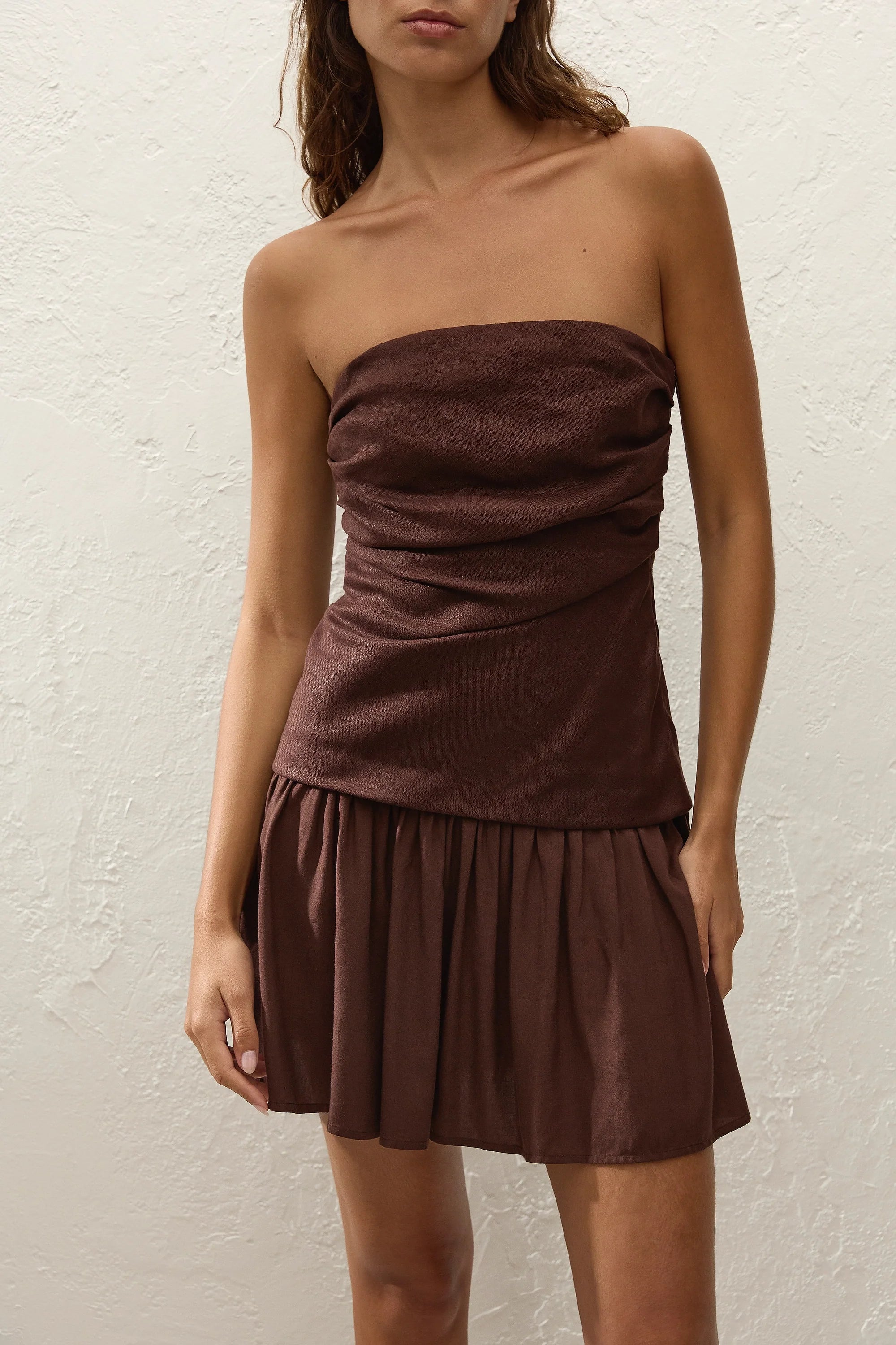 Hedy Mini Dress Carob - Final Sale
