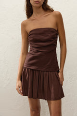 Hedy Mini Dress Carob - Final Sale