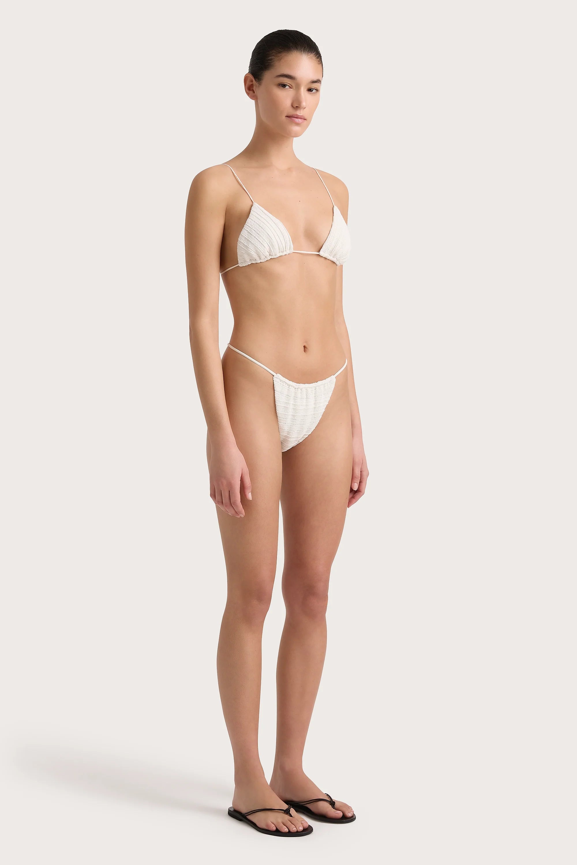 Gianni Crochet Bikini Top White - Final Sale
